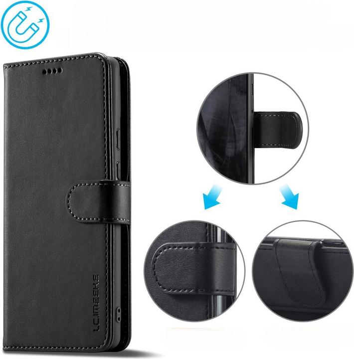 Produktbild LC.Imeeke Google Pixel 8 Pro - Leder Etui Hülle schwarz (Google Pixel 8 Pro)