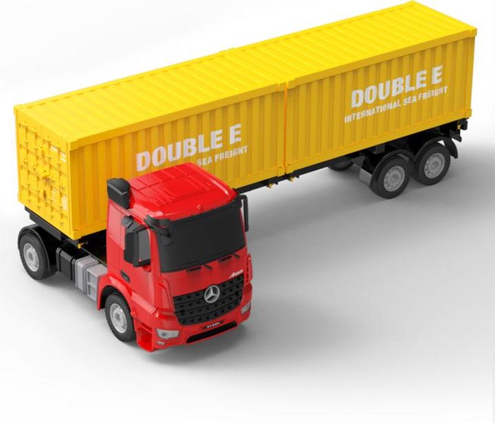 Double Remote-controlled truck 1:26 (red) Mercedes-Benz Arocs E664-003