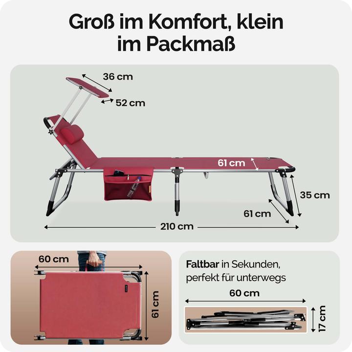 Immagine prodotto Casaria Sonnenliege (210 cm)