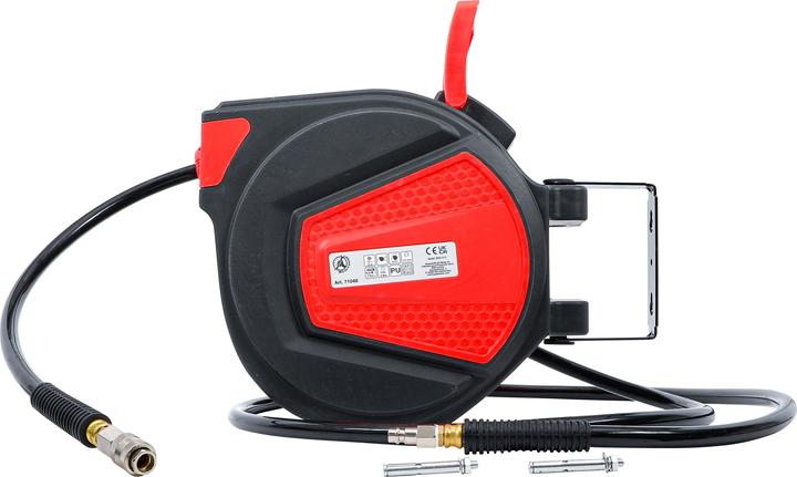 Actual product image BGS Retractable Air Hose Reel Automatic 12 m + 2 m