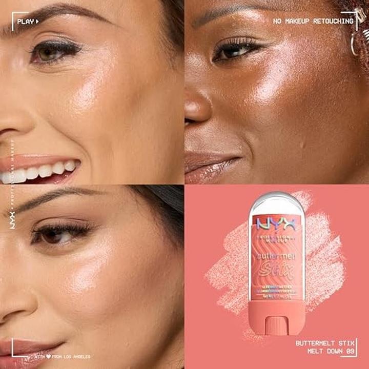 Produktbild NYX Professional Make-Up Nyx Buttermelt (#FF9C8B, 09 Melt Down, 9, Melt Down, Highlighter, 5 ml)