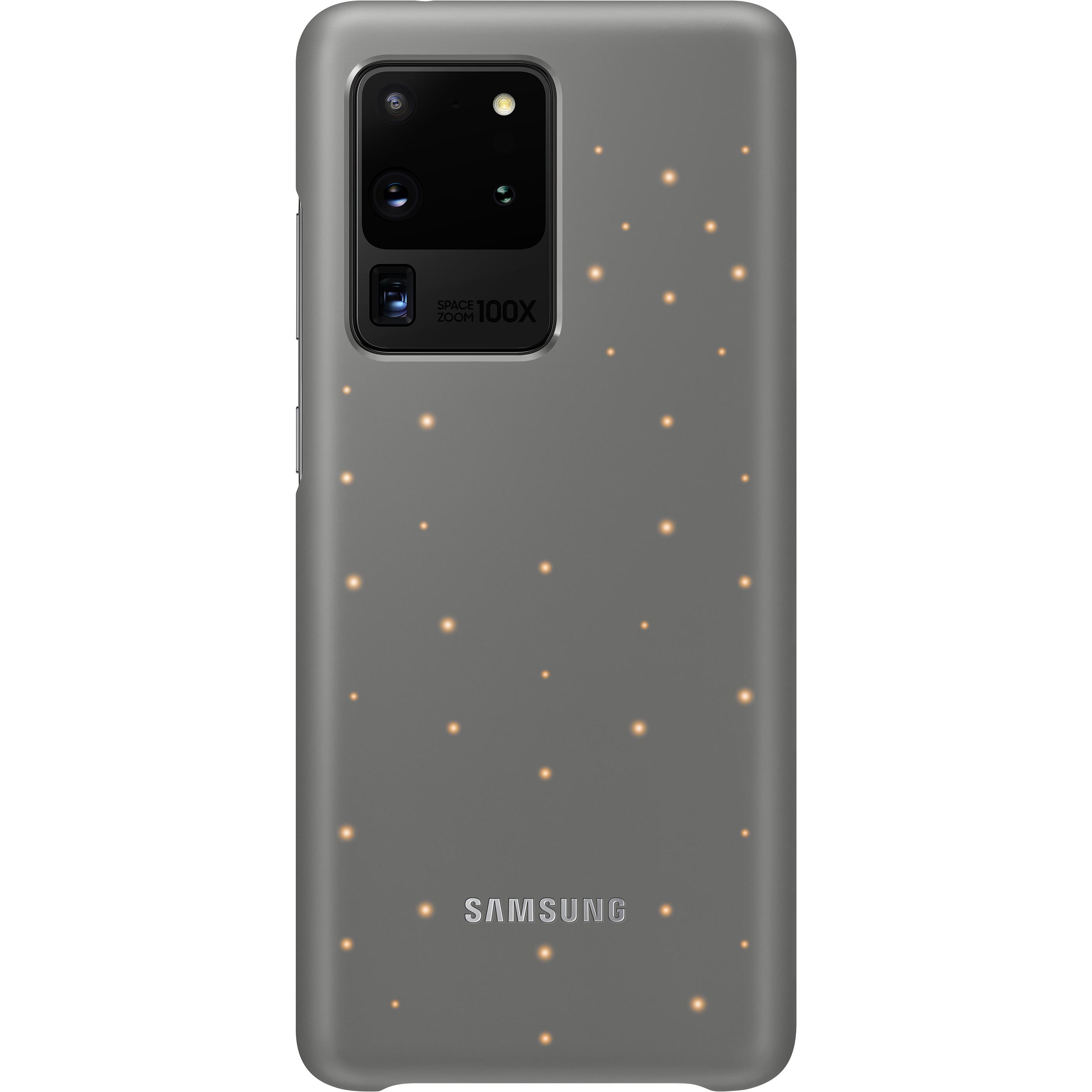 Samsung LED Back Cover (Samsung Galaxy S20 Ultra), Smartphone Hülle, Grau