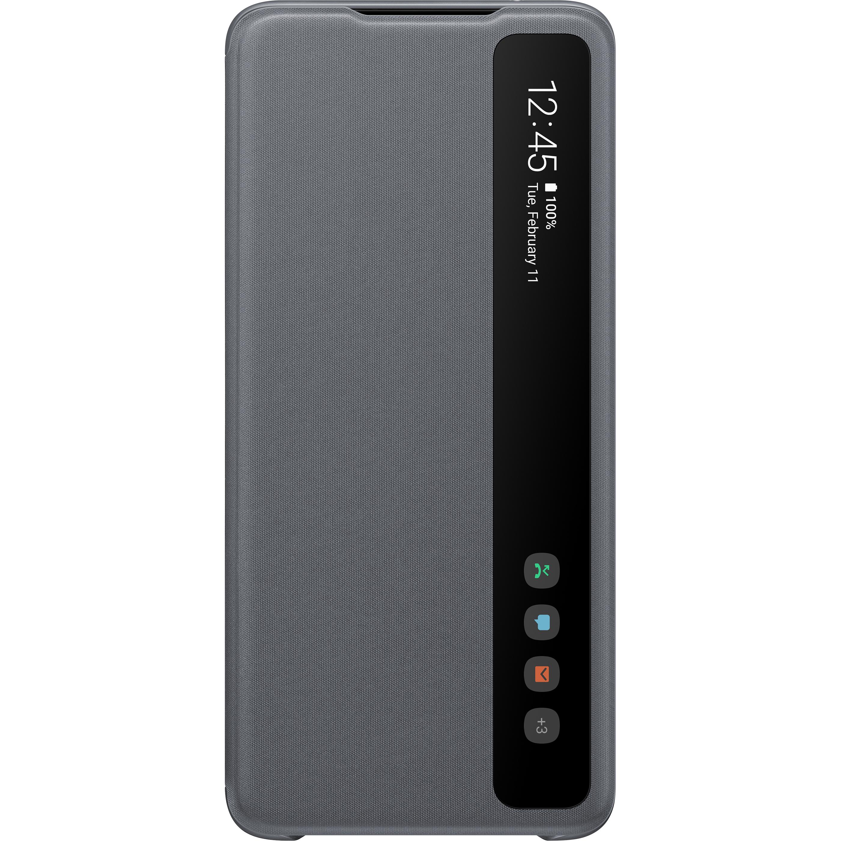 Samsung Clear View Cover (Samsung Galaxy S20 Ultra), Smartphone Hülle, Grau