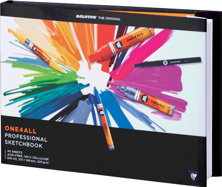Molotow ONE4ALL Professional Artbook A5 quer 80seitig (Harter Einband)