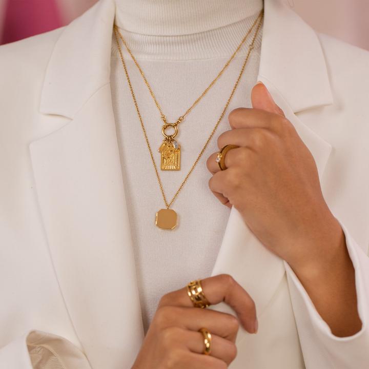 Image du produit Purelei Elegance Medaillon Kette (Acier inoxydable, Acier inoxydable 18K plaqué or rose, Acier inoxydable plaqué or 14 carats)