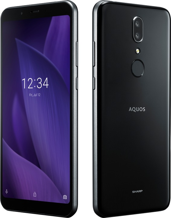 Actual product image Sharp Aquos V (64 GB, Black, 5.90", Hybrid Dual SIM, 8 Mpx, 4G)