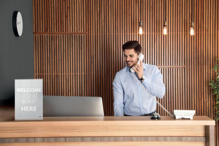 Immagine prodotto Nobo Premium Plus Display da tavolo in acrilico (297 x 420 mm)