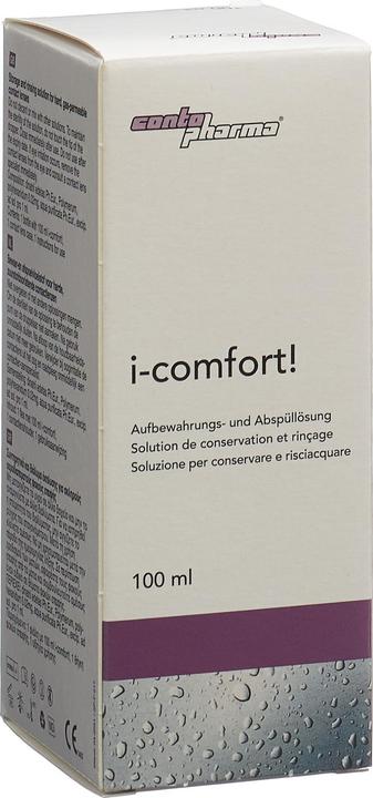 Actual product image Contopharm Aufbewahrungs- und Abspüllösung i-comfort! i-comfort! (Saline solution Lens solution, 100 ml)