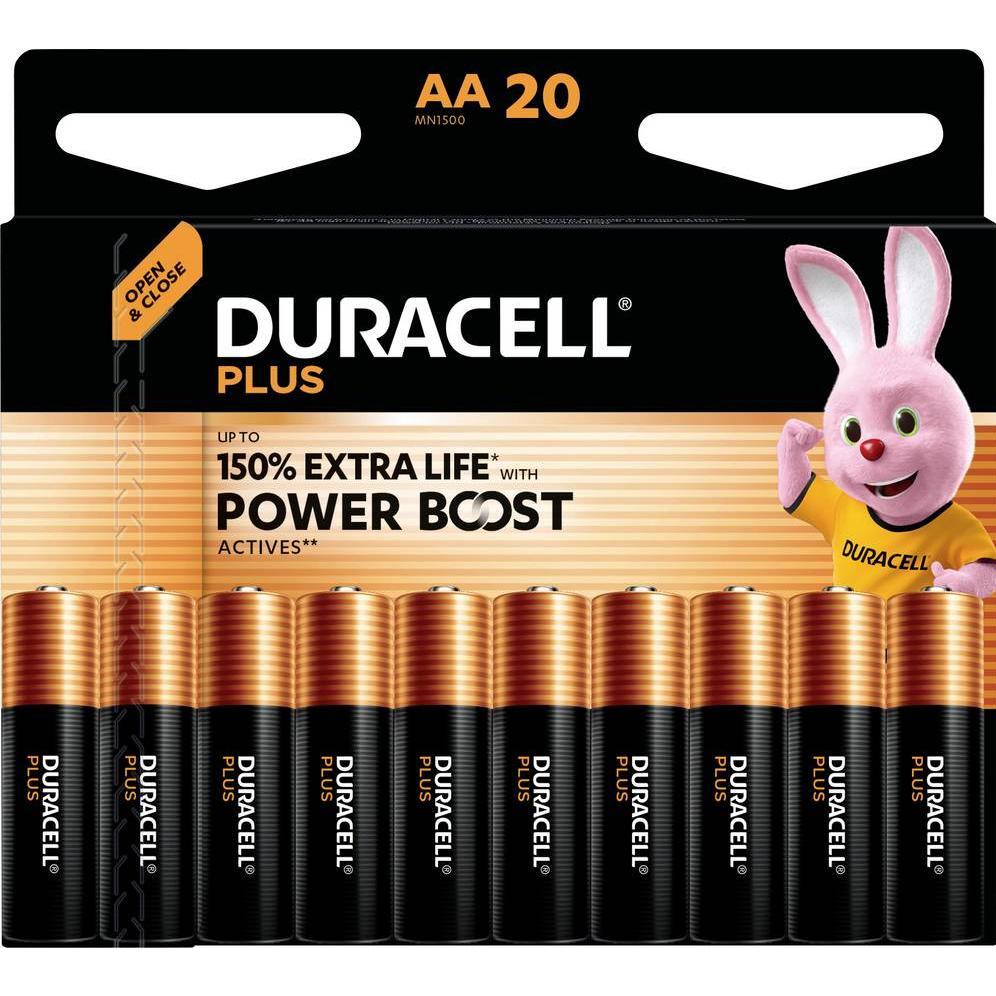 Duracell Plus Power Boost 20x LR6 (AA) (1 pz., AA / LR6 / LR06 / Mignon / R6 / R14505), Batterie + pile