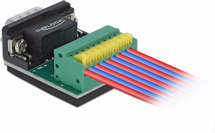 Actual product image Delock Adapter Sub-D 9 Pin M Terminal block 9 Pin 0 cm