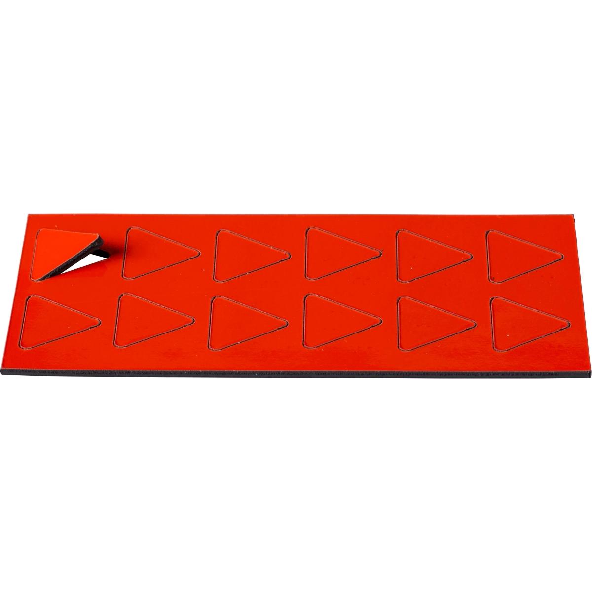 Ultradex, Magnet, Magnetische Symbole Dreieck 19x19mm VE=12 Stück rot