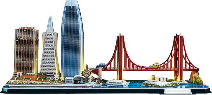 Produktbild Cubicfun 3d Puzzel City Line San Francisco LED (90 Teile)