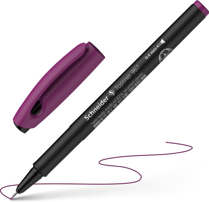 Produktbild Schneider Fineliner 967 0.4 mm, Violett, 1 Stück, Set (Violett, 1 x)