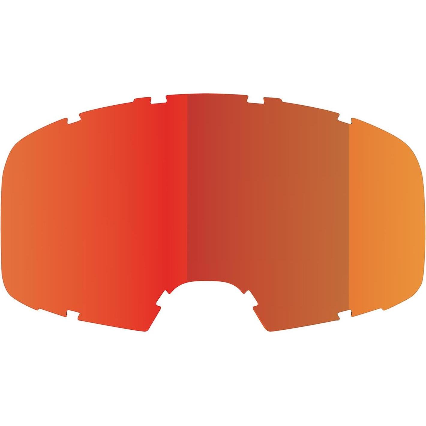 iXS, Motorradhelm Zubehör, Injected Mirror Single Replacement Lens (Anti-Fog) - Mirror Crimson Red