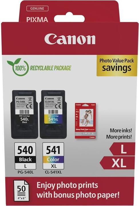 Immagine prodotto Canon PACK PHOTO PG-540L/CL-541XL inchiostro