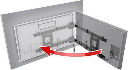 Image du produit Meliconi - Flag TV, réversible, pour 49-75 TV, noir (Mur, 70 kg)