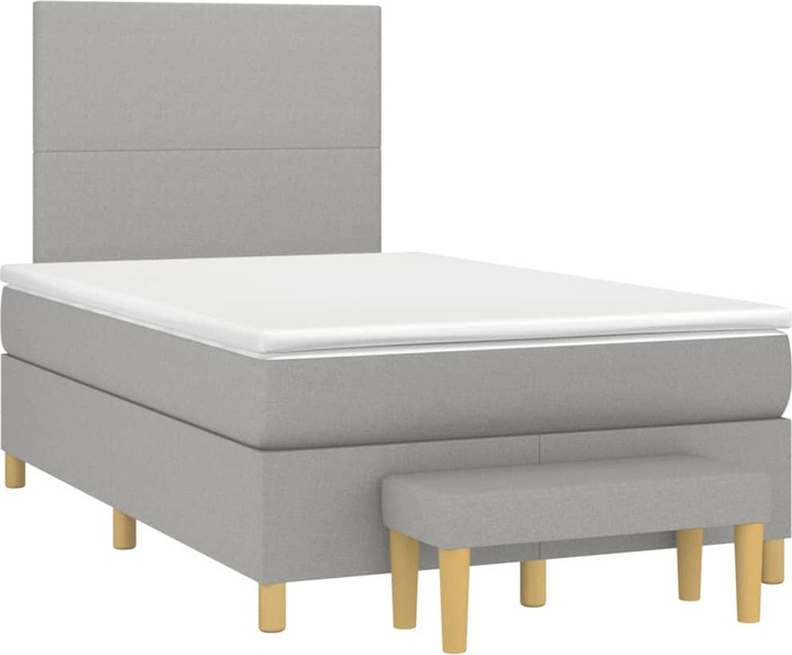 Produktbild VidaXL Bo x springbett mit Matratze 120 x 190 cm Stoff (120 x 190 cm)