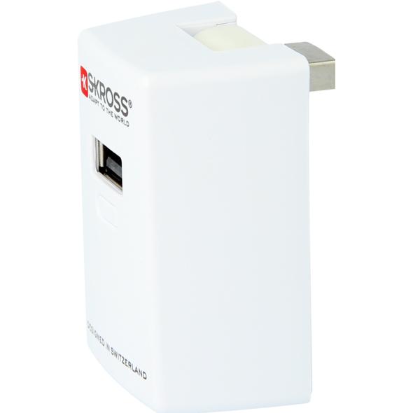 Skross SOS Batteria USB (1200 mAh, 4.44 Wh), Powerbank, Bianco
