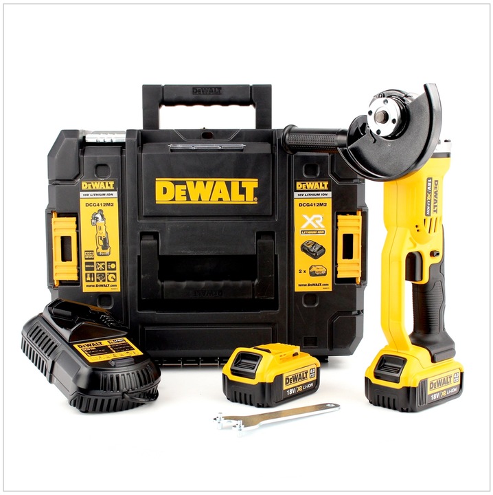 Produktbild DeWalt DCG412M2 Akku 18 V 4,0 Ah (125 mm)