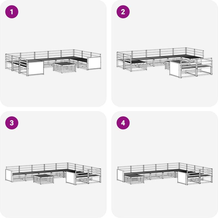 Produktbild vidaXL Outdoor-Sofa