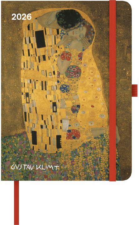 Produktbild Gustav Klimt 2026 - Buchkalender - Taschenkalender - Kunstkalender - 16x22 (16 x 22 cm, Französisch, Italienisch, Deutsch, Englisch)