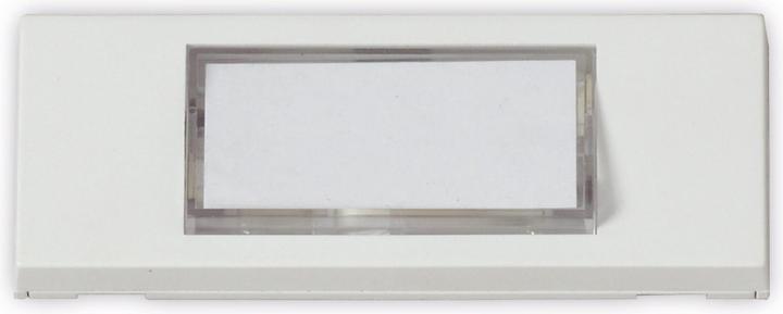 Image du produit Heidemann Plaque de sonnette blanche 1 rangée non éclairée (Filaire)