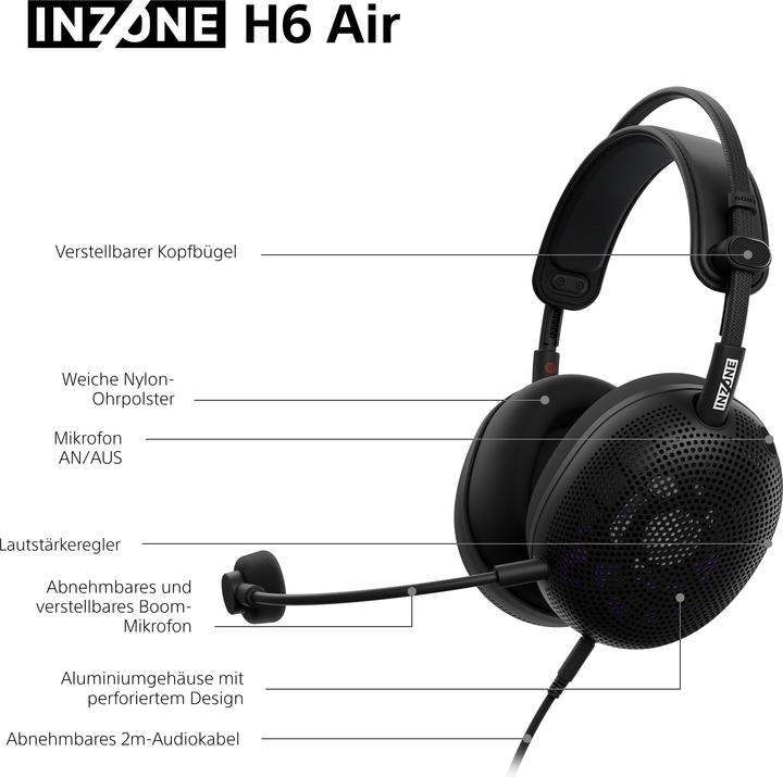 Produktbild Sony Inzone H6 Air (Kabelgebunden)