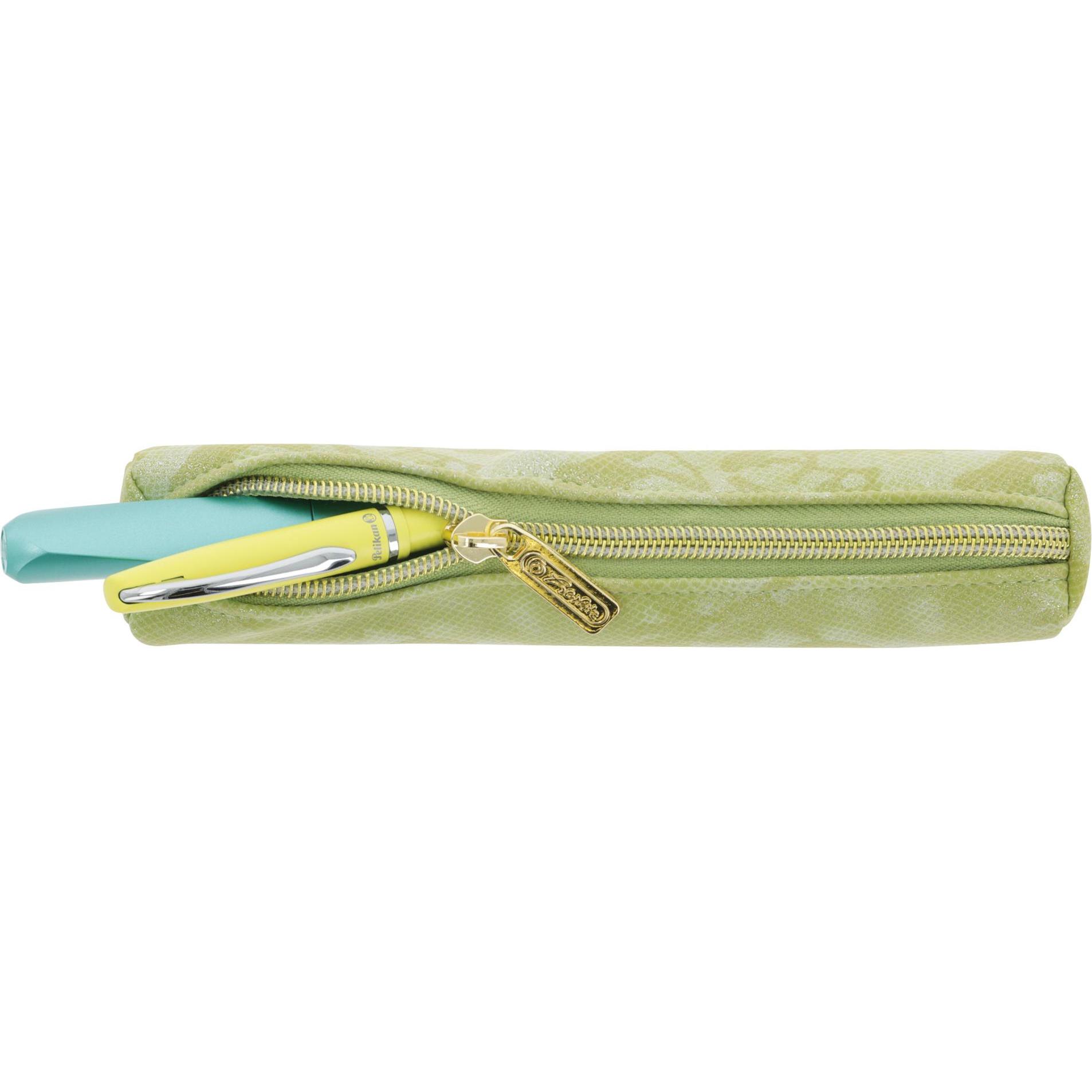 Thumbnail - Herlitz, Etui, Faulenzer rund mini Bright Animals green