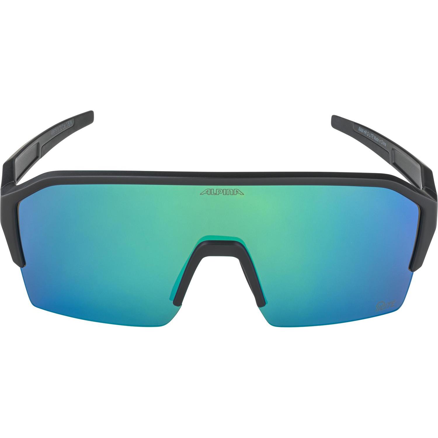 Thumbnail - ALPINA SPORTS, Unisex, Sportbrille, Ram HR Q-Lite (Schwarz matt, Grün), Schwarz