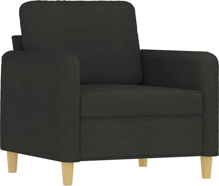 Immagine prodotto VidaXL Poltrona con sgabello Poltrona relax Poltrona TV Poltrona imbottita in tessuto nero