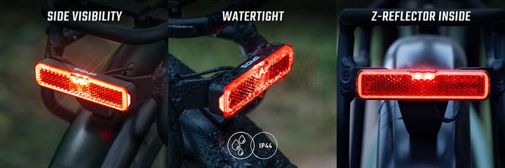 Produktbild Sigma Sport E-Bike-Rücklicht EOX RL RACK, 6-48 V, 50 mm - schwarz (4.20 lm)
