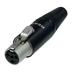 Thumbnail - Neutrik REAN RT4FC-B REAN Mini, Audio Stecker, Schwarz