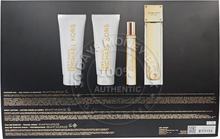 Immagine prodotto Michael Kors Sexy Amber Eau de Parfum 100ml EDP 10ml SG 100ml BL 100ml - Confezione da 4 (Eau de parfum, 100 ml)