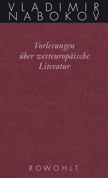 Produktbild Vorlesungen über westeuropäische Literatur (Deutsch, Dieter E. Zimmer, Fredson Bowers, John Updike, Ludger Tolksdorf, Vladimir Nabokov, 2014)
