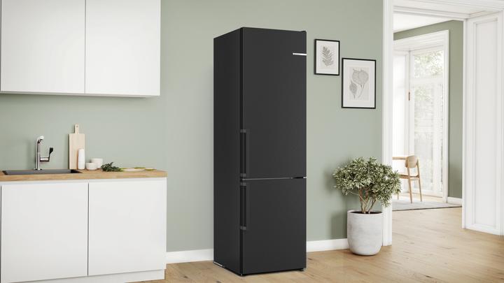 Actual product image Bosch Hausgeräte Series 4, Freestanding fridge-freezer combination with freezer section below, 203 x 60 cm (363 l)