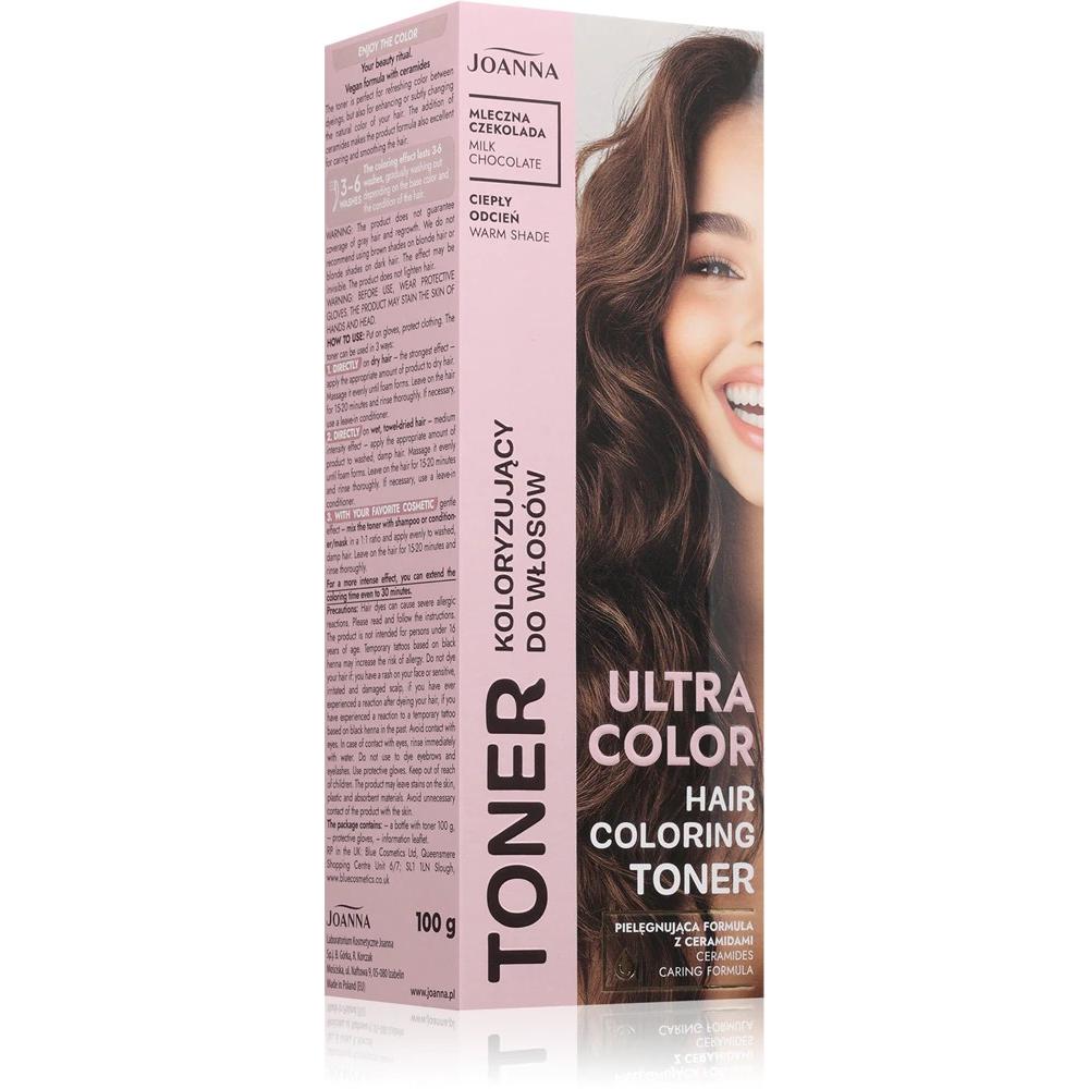 Joanna, Tinta per capelli, Ultra Color Toner do włosów Milk chocolate 100 g (Cioccolato al latte)