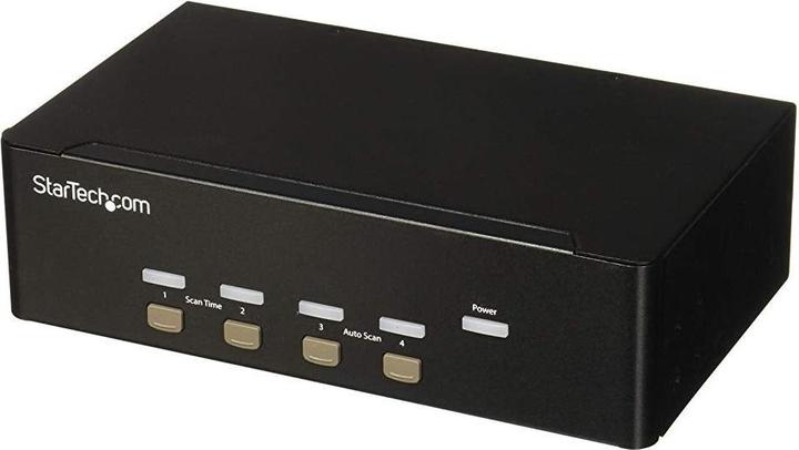 Productafbeelding StarTech 4-poorts KVM-schakelaar met dubbele VGA en 4-poorts USB-hub - USB 2.0