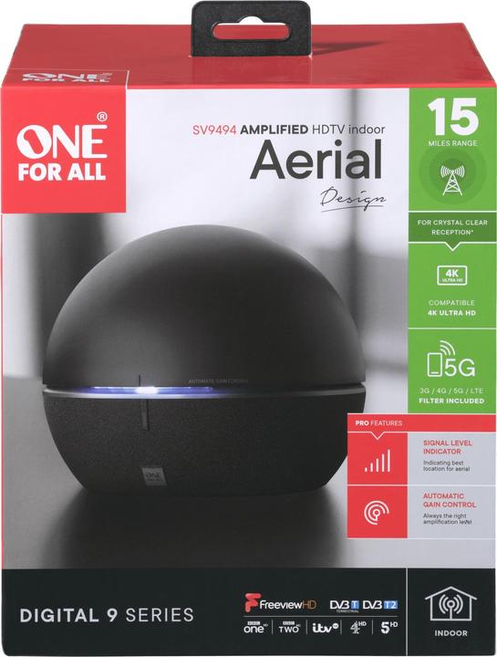 Produktbild One for All Amplified Indoor Design Antenna (Zimmerantenne, DVB-T / -T2)