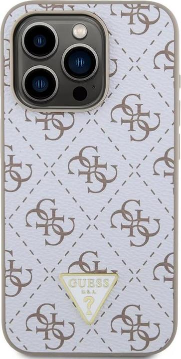 Produktbild Guess GUHCP16LPG4GPH iPhone 16 Pro 6.3" biały/white hardcase New 4G Triangle (Apple iPhone 16 Pro)