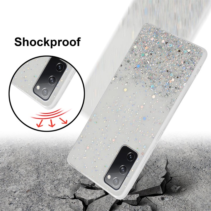 Actual product image Cadorabo TPU cover sparkling glitter (Samsung Galaxy S20 FE)
