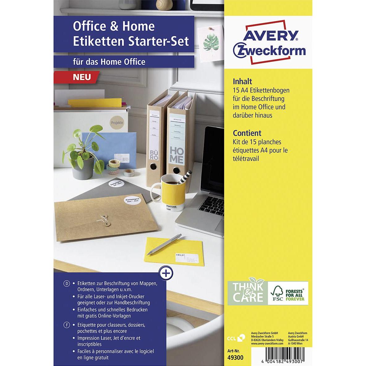 Thumbnail - Avery, Sticker, Hinweis-Etiketten Set 210 x 297 mm, Anzahl Blatt: 15 Blatt