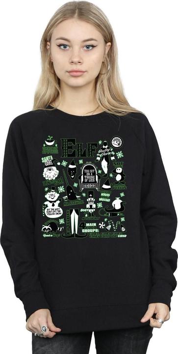 Immagine prodotto Elf Infographic Poster Felpa Donna (S)