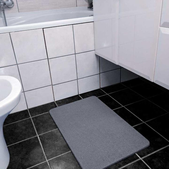 Actual product image Moonstone Bath Mat Dark Grey (60 x 40 cm)