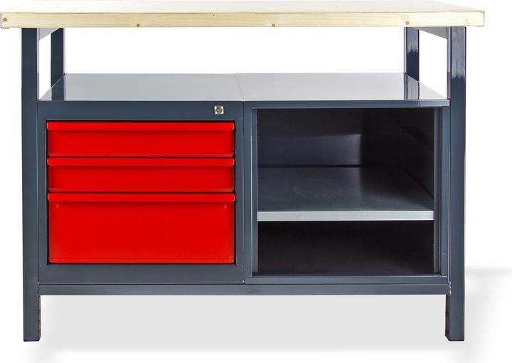 Actual product image Dema Workbench with 3 drawers (59 cm, 119 cm)