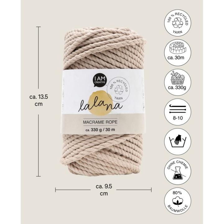 Immagine prodotto Lalana Corda Macrame (30 m)