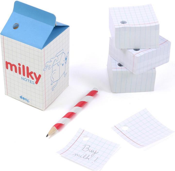 Produktbild Doiy Milky Notes Notizzettel und Stift