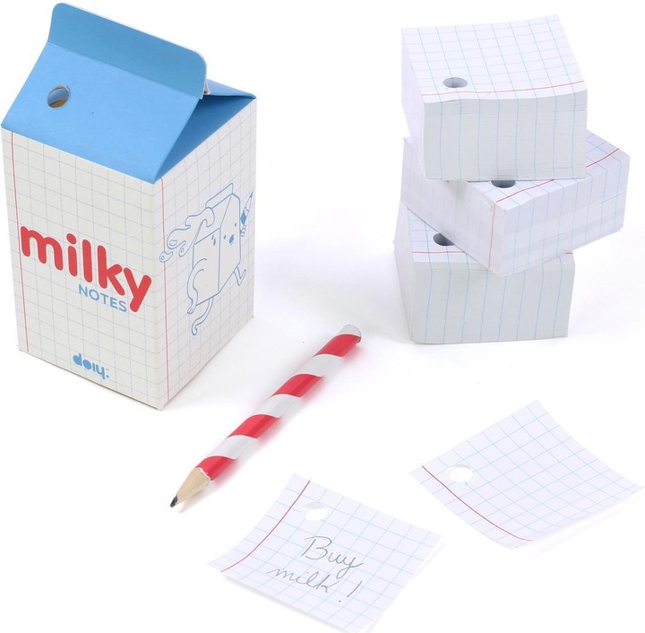 Actual product image Doiy Milky Notes Notepad and Pen