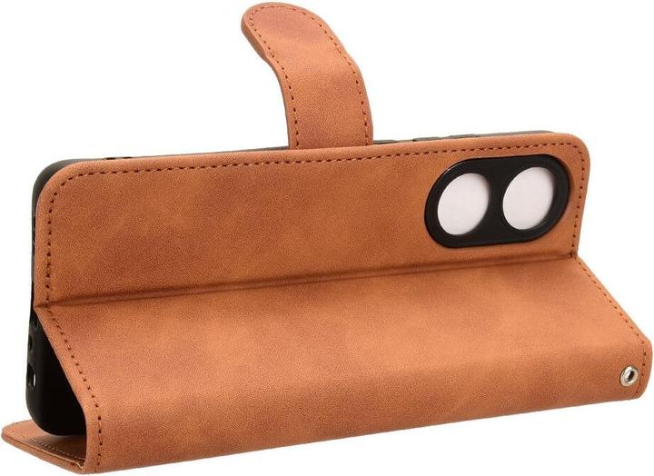 Actual product image Cover-Discount OPPO A58 4G - Leather case cover brown (Oppo A58 4G)