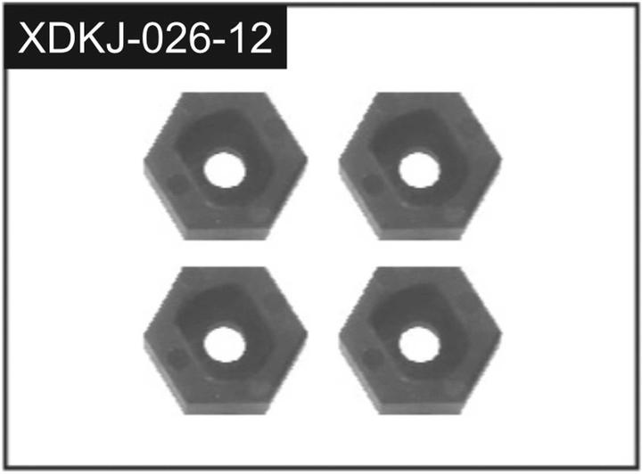 Actual product image Absima Hex Wheel Hubs (4)