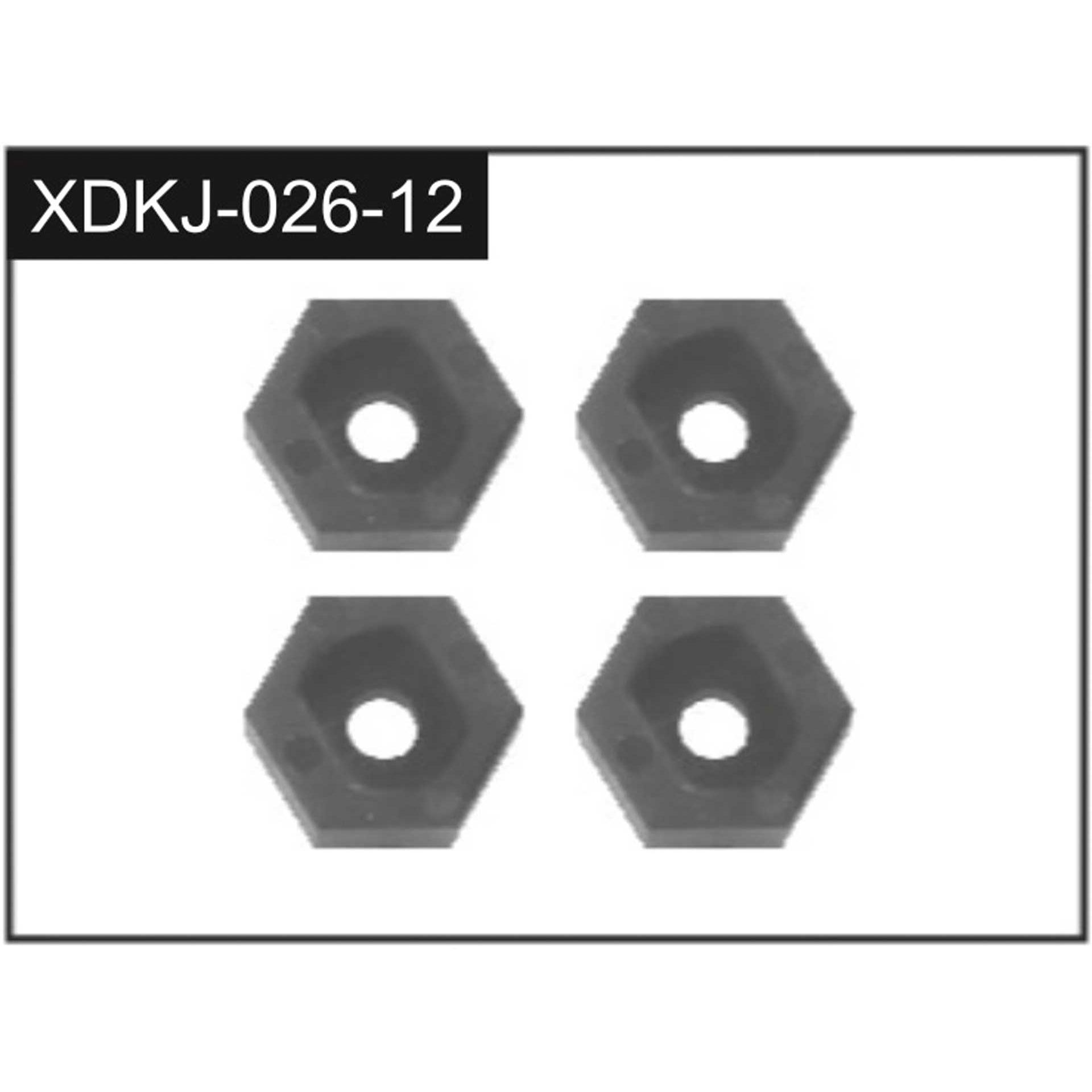 Absima Hex Wheel Hubs (4)